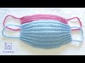 How To Crochet Easy Face Mask, Tutorial for Beginners with Basic Stitches