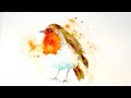 Paint And Colour "A Robin" - A Watercolour Speed Painting