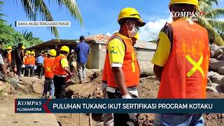 Puluhan Tukang Bangunan Ikut Sertifikasi Program Kotaku