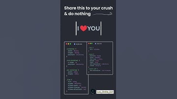 I Love You 🥰♥️ Animation | HTML CSS