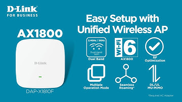D-Link DAP-X1810F - AX1800 WiFi Dual Band PoE Access Point - ASMR Unboxing & easy setup with App