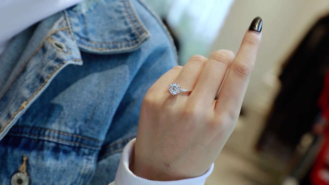 Italo Jewelry Lab-Created White Sapphire Engagement & Wedding Rings For