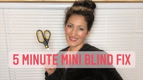 5 MINUTE MINI BLIND FIX using ONLY SCISSORS Guaranteed FASTEST EASIEST! #miniblind #fix #easy #og