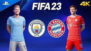 Manchester City vs. Bayern Munich | UEFA Champions League 2023 Full Match | FIFA 23 PS5 4k