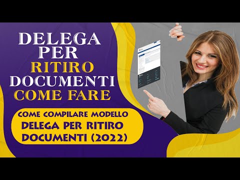 Delega per ritiro documenti - Come fare?