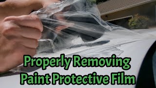How to Remove Paint Protective Film / Vinyl Wrap / PPF by Btwillia's Garage 1,132 views 1 year ago 4 minutes, 8 seconds