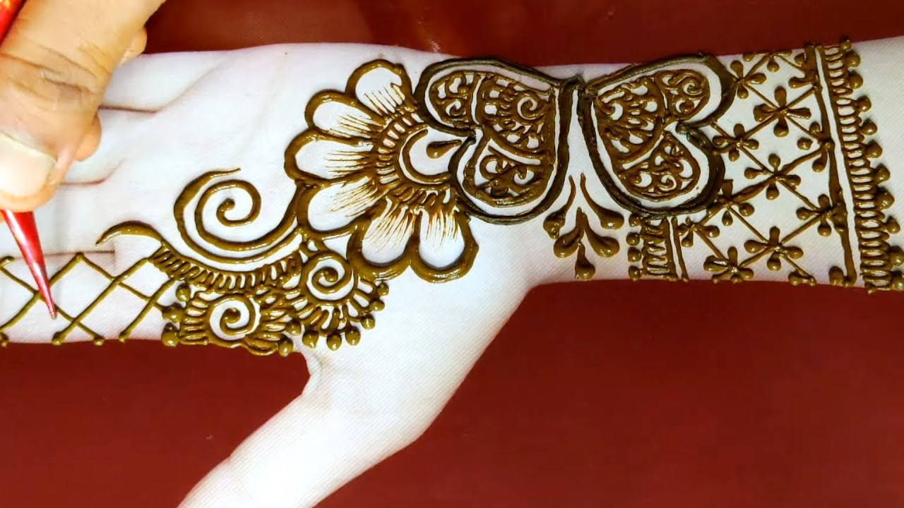 Unique And Stylish Baby Shower Mehndi Design For Front Hands | Gallery  Mehndi Designs 2021 - YouTube