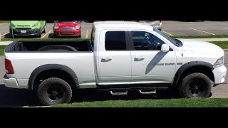 KYX Nerf Bars / Running Boards Installation for 2009 to 2018 RAM 1500 Quad Cab Ram Kyx Nerf Bars Step Bars Installed In Bighorn Dodge Ram 1500