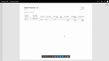 Deferral Summeries Sales and Purchases - Microsoft Dynamics 365 Business Central