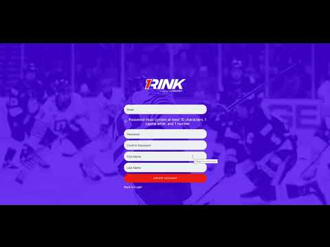 How to Create a 1Rink Account