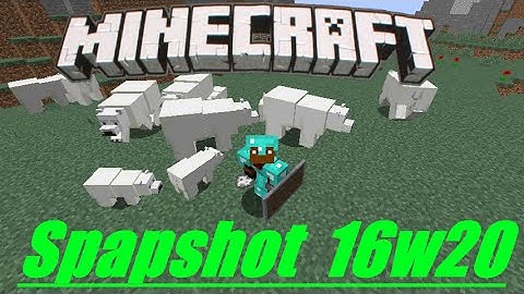 Minecraft 1.10 Snapshot: Polar Bear & Cubs, Husk Zombie, Stray Skeleton, Bone Fossils, Magma Blocks
