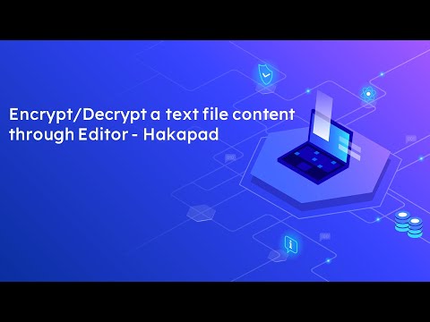 Encrypt/Decrypt a text file content through Editor - Hekapad
