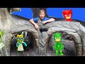 PJ Masks Hide N Seek in the Treehouse with Boat Racers with the Assistant