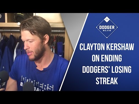 Clayton Kershaw On Ending Dodgers' Losing Streak
