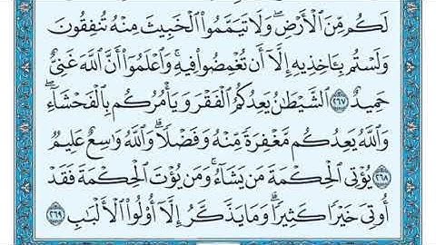سورة البقرة مكررة عشر مرات - ماهر المعيقلي - مكتوبة - حفظ القرآن الكريم - الصفحة 45