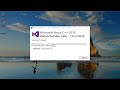How to Fix Microsoft Visual C++ 2015 Redistributable Setup Failed error 0x80240017