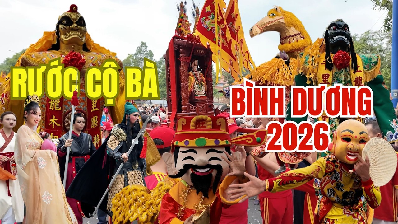 Lễ Hội Chùa Bà Bình Dương 2026 – Mùng 9 Tết Đông Nghẹt Người