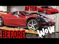 Rebuild A Wrecked Ferrari 458