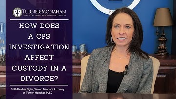 How Does a CPS Investigation Affect Custody in a Divorce? #texasdivorceattorney
