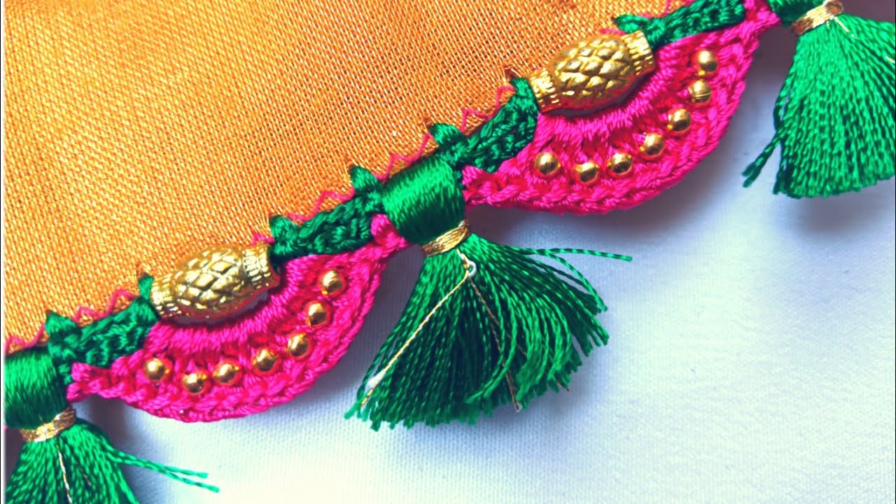 Saree kuchu 109 //simple Saree kuchu /bridal Saree Kuchu design