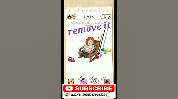 Brain test 2 The Mcbrain family level 5(nap time for dory help her to sleep)