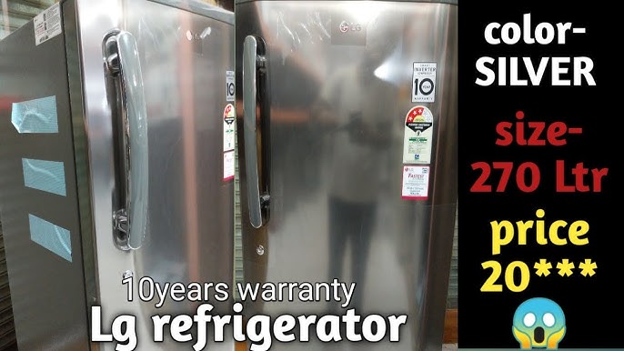 LG GL-B281BBCX 270L Single Door Refrigerator 2021 - YouTube