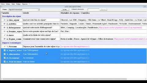 Introduction au logiciel Sphinx