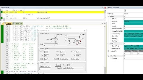 Lab2_HelloLaunchPad on Keil uVision, TExaS Lab Grader (CPE 187.  Embedded Systems Design)