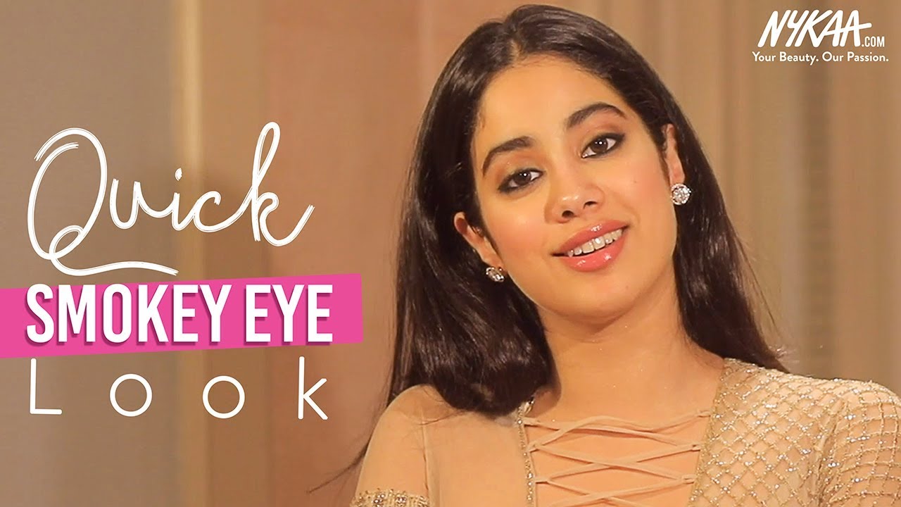 GRWM Get Ready With Janhvi Kapoor  Glam Smokey Eye Tutorial  Smudged On Purpose Makeup  Nykaa