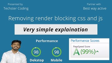 Removing render blocking css and js | Wordpress performance optimization