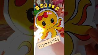 diy papersquishy boneka gurita #shorts #viralshorts #diy #papersquishy #craft #creative #satisfying