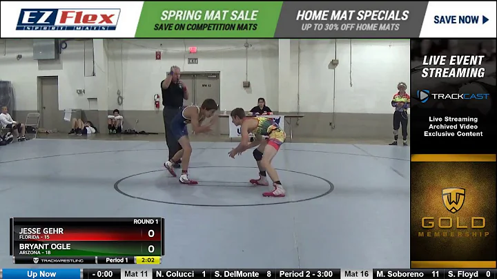 106 Jesse Gehr Florida vs Bryant Ogle Arizona 8389...