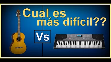 ¿Es la guitarra más difícil que el piano?