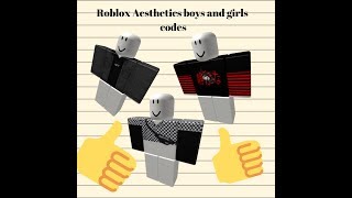 Roblox Aesthetics Boys And Girls Outfit Codes Youtube - cute boy outfits roblox codes