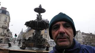 TROYES,FRANCE THE ARGENCE FOUNTAIN & RESISTANCE MEMORIAL TODAY LAWRENCE MAST