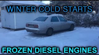 : Diesel cold starts in winter.      -28. Odpalanie diesla na mrozie. S4E14.