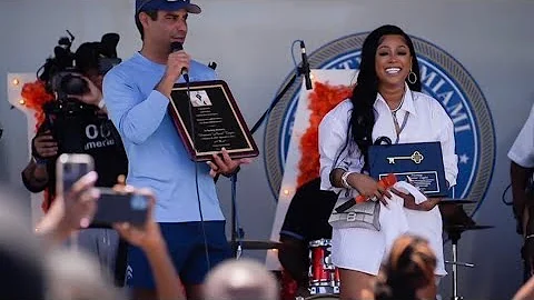 Trina Gets The Key To Miami During Her 'TrinaDay'C...