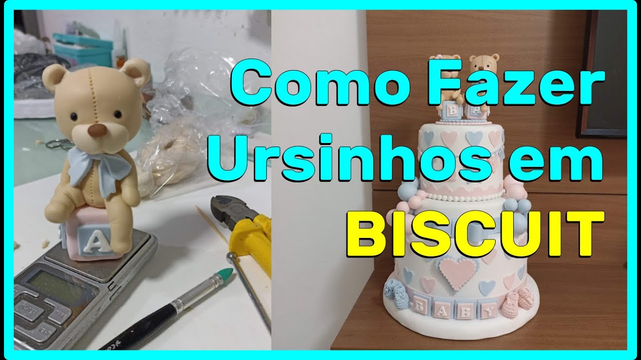 Ursinho em Biscuit Como Fazer? Aula completa com Rute Holanda