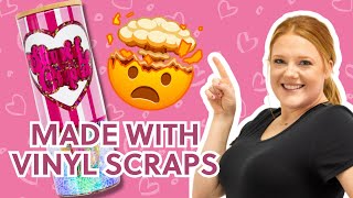 Turn Cricut Scraps Into PERFECTION! Vinyl Hack for Tumblers You Will SWOON Over