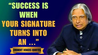 Wings of Success: Words of Dr. APJ Abdul Kalam | Success Quotes | Eminent Voices Quotes