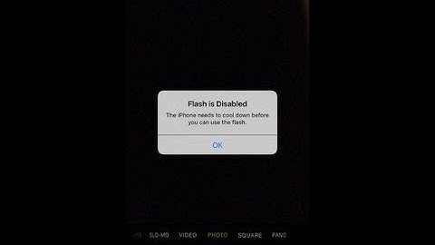 iPhone (5/5S/6/6s) Flash is disabled solution(fix it yourself)