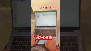 Excel Me Ek Cell Me Multiple Line Likhne Ka Tarika Alt Enter Ka Use Excel Me Excel Tips