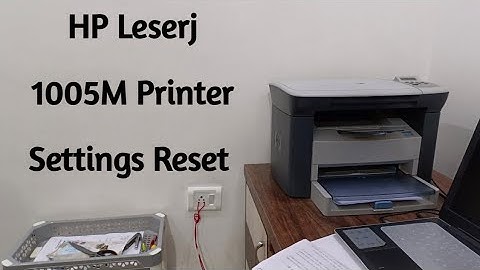 How to reset Hp laserjet 1005m printer settings || Hp 1005m printer ki settings reset kaise kare