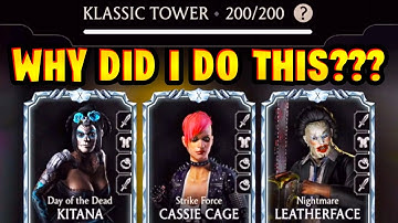 Fatal Klassic Tower 200 with TRASH Random Team in MK Mobile.