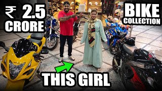 Roshni Misbah Superbikes Collection worth 2.5 crores 😱 #richestkids #superbikescollection
