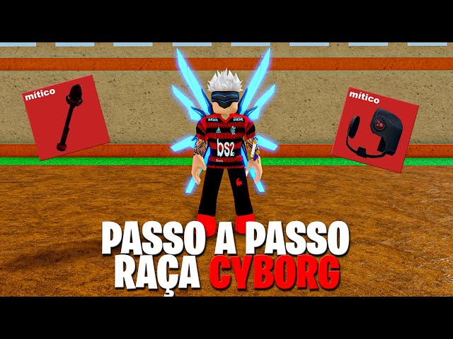 COMO PEGAR A RAÇA CYBORG, ME TORNEI UM CYBORG NO BLOX FRUITS, COMO PEGAR  CYBORG V1, V2, V3 