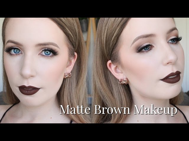 Chocolate Brown Makeup For Very Pale