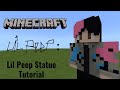Minecraft | How To Make a Lil Peep Statue (Rapper)