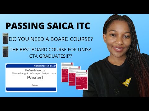 How To Pass SAICA ITC as a UNISA Graduate? | How to be a Chartered Accountant in South Africa?