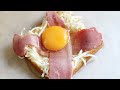 EASY AIR FRYER CHEESE EGG BACON TOAST (SIMPLE & PERFECT FOR BREAKFAST!)